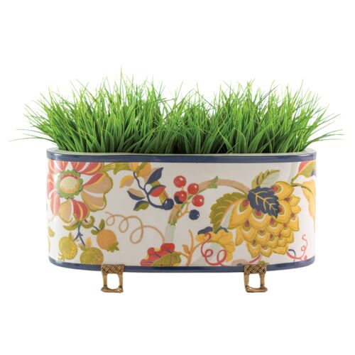 Garden Of Eden Oval Planter, Multicolor 2 Garden Of Eden Oval Planter, Multicolor