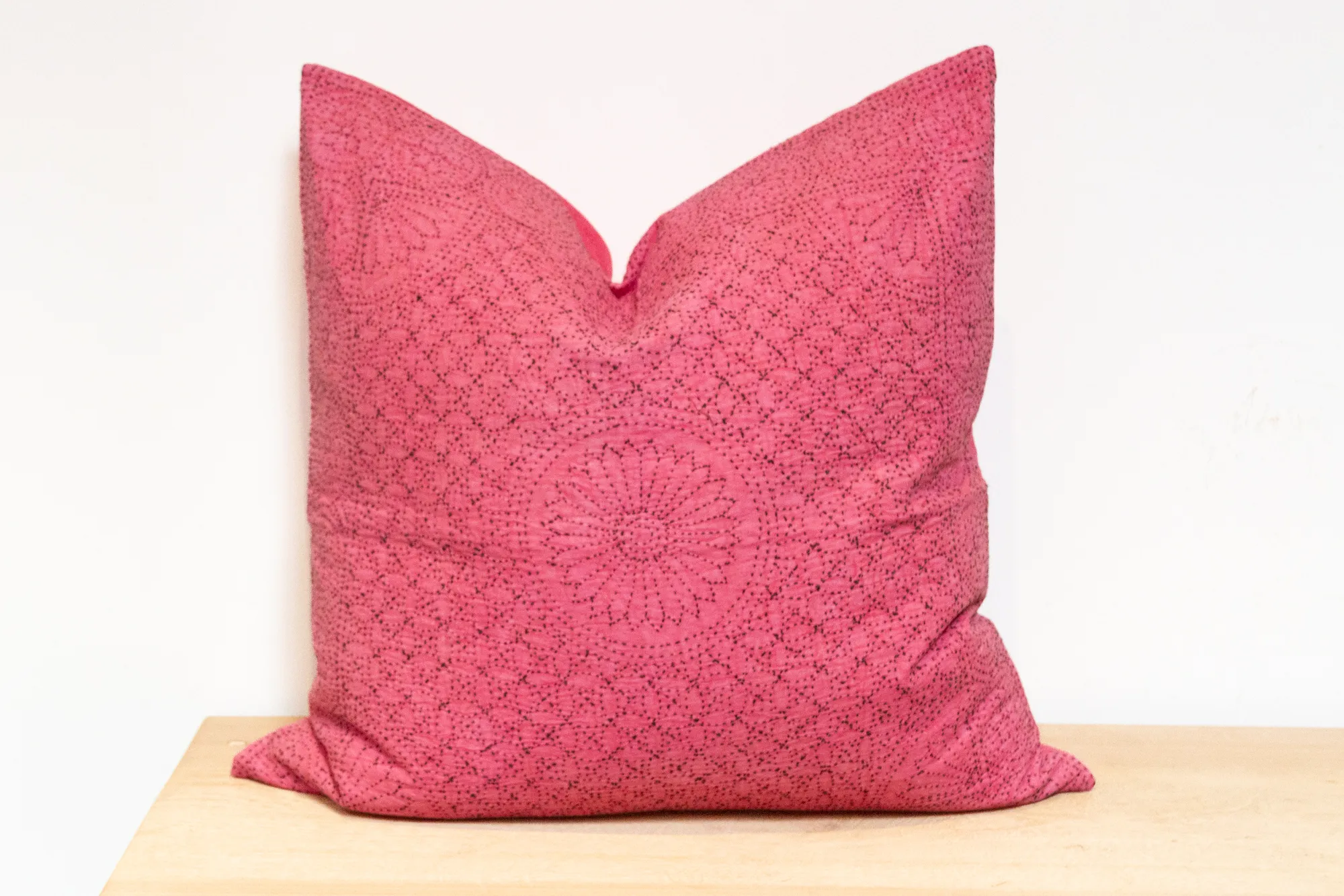 Carnation Hand-Stitched Pillow Cover 5 Carnation Hand-Stitched Pillow Cover