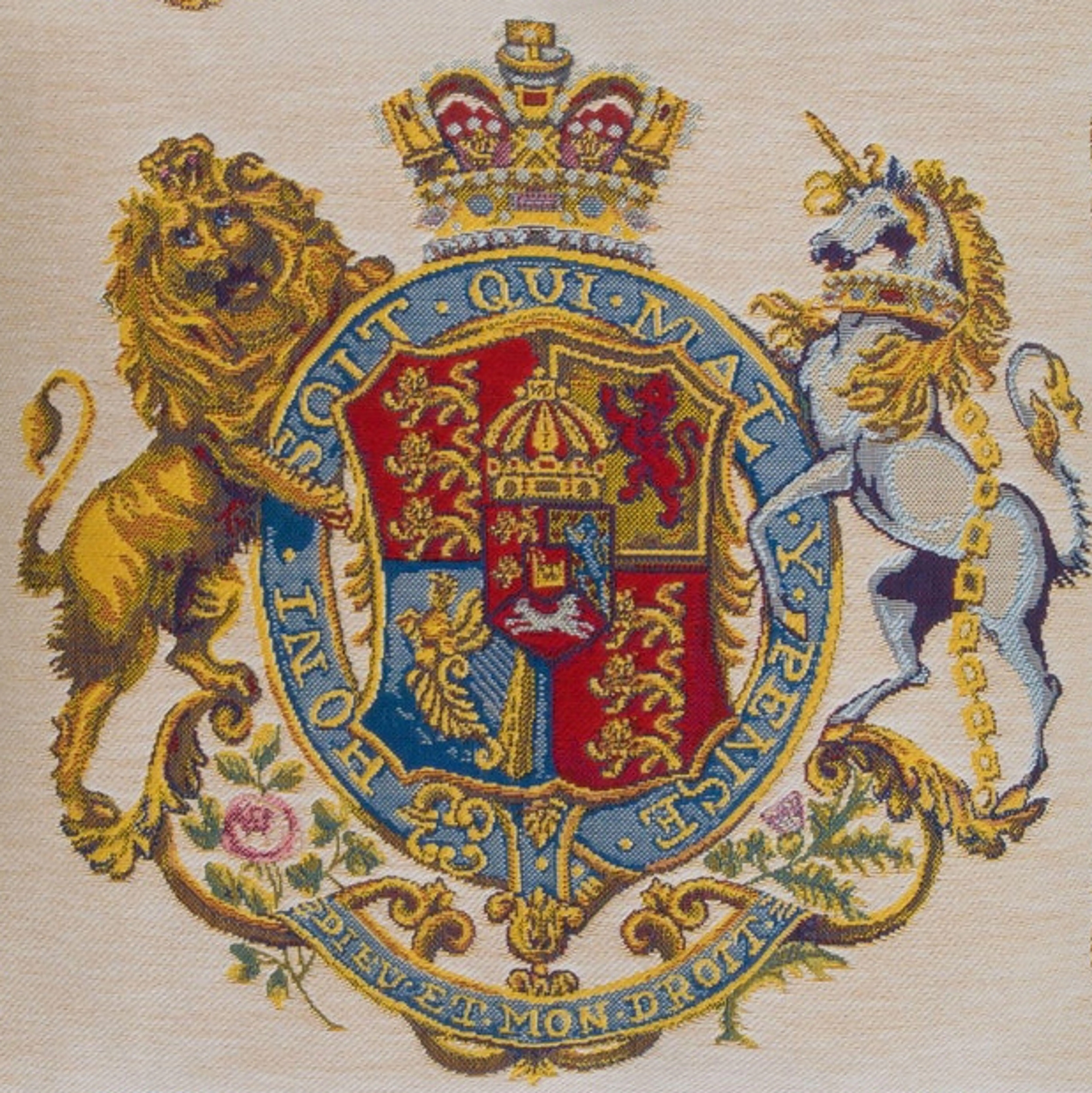 British Royal Coat of Arms Pillow 5 British Royal Coat of Arms Pillow