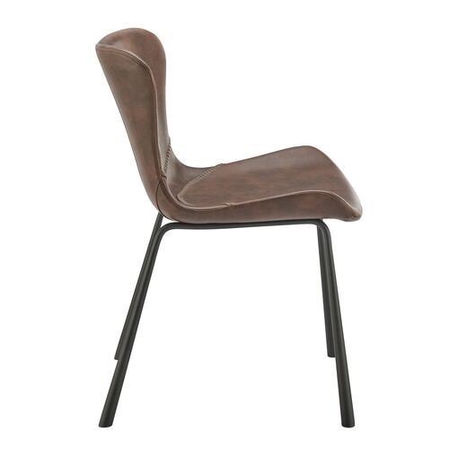 S/2 Harmonique Side Chairs, Vintage Leatherette 4 S/2 Harmonique Side Chairs, Vintage Leatherette