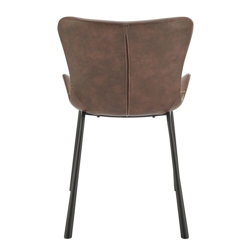 S/2 Harmonique Side Chairs, Vintage Leatherette 5 S/2 Harmonique Side Chairs, Vintage Leatherette