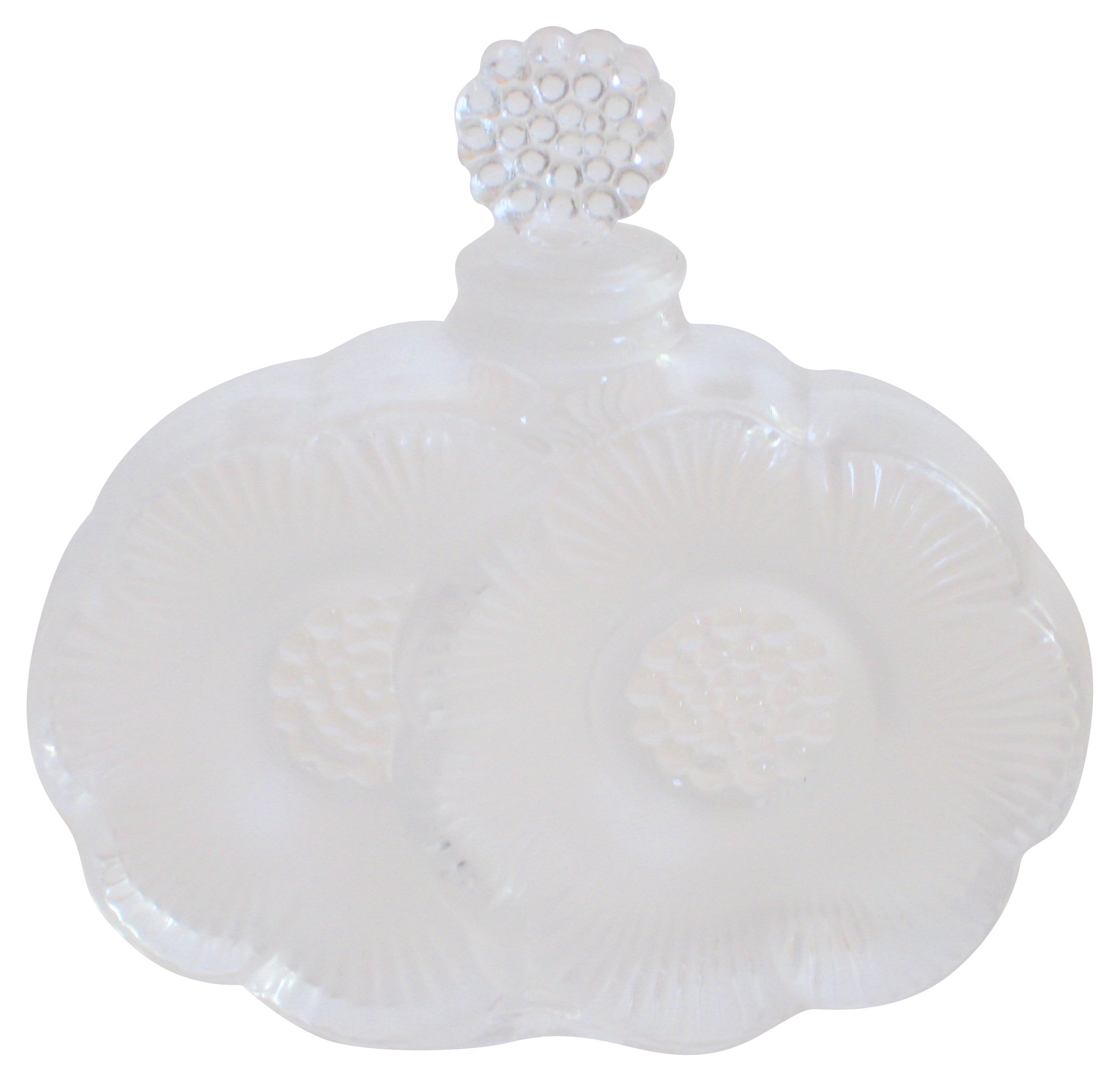 Lalique Double Dahlia Perfume Bottle 1 Lalique Double Dahlia Perfume Bottle