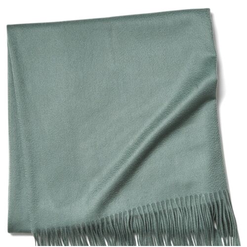 Solid Cashmere Throw, Spa Green 2 Solid Cashmere Throw, Spa Green