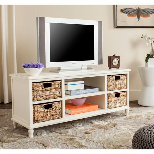 Rooney Media Console, White 4 Rooney Media Console, White