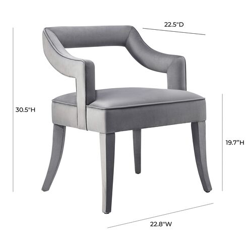 Serena Side Chair, Gray 6 Serena Side Chair, Gray