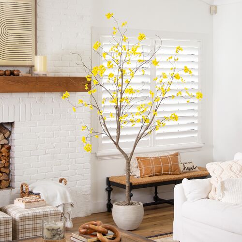 8ft Faux Bellflower Tree 2 8ft Faux Bellflower Tree