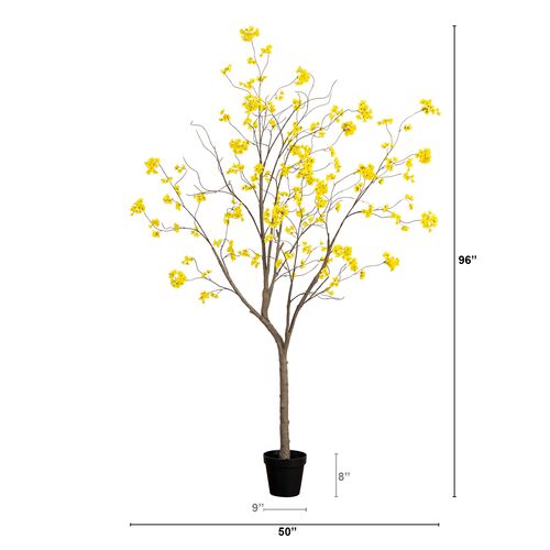 8ft Faux Bellflower Tree 4 8ft Faux Bellflower Tree