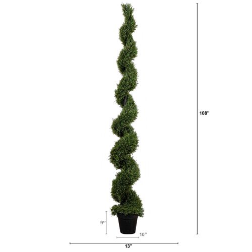 9ft. UV Resistant Artificial Rosemary Spiral Topiary Tree, Indoor/Outdoor 2 9ft. UV Resistant Artificial Rosemary Spiral Topiary Tree, Indoor/Outdoor