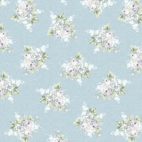 Bluebell Bouquet Pillow, Light Blue 4 Bluebell Bouquet Pillow, Light Blue