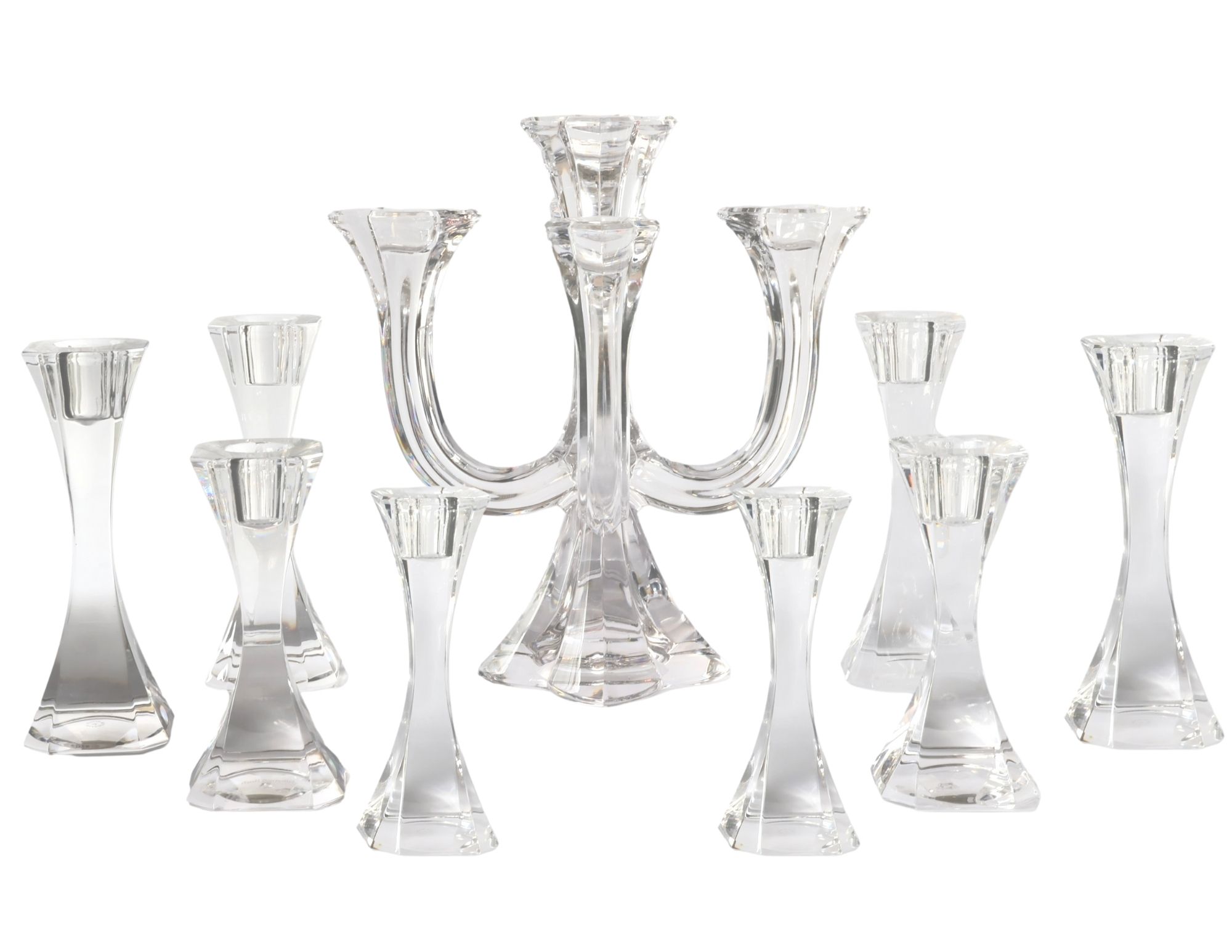 Villeroy & Boch Crystal Candleholder Set 1 Villeroy & Boch Crystal Candleholder Set