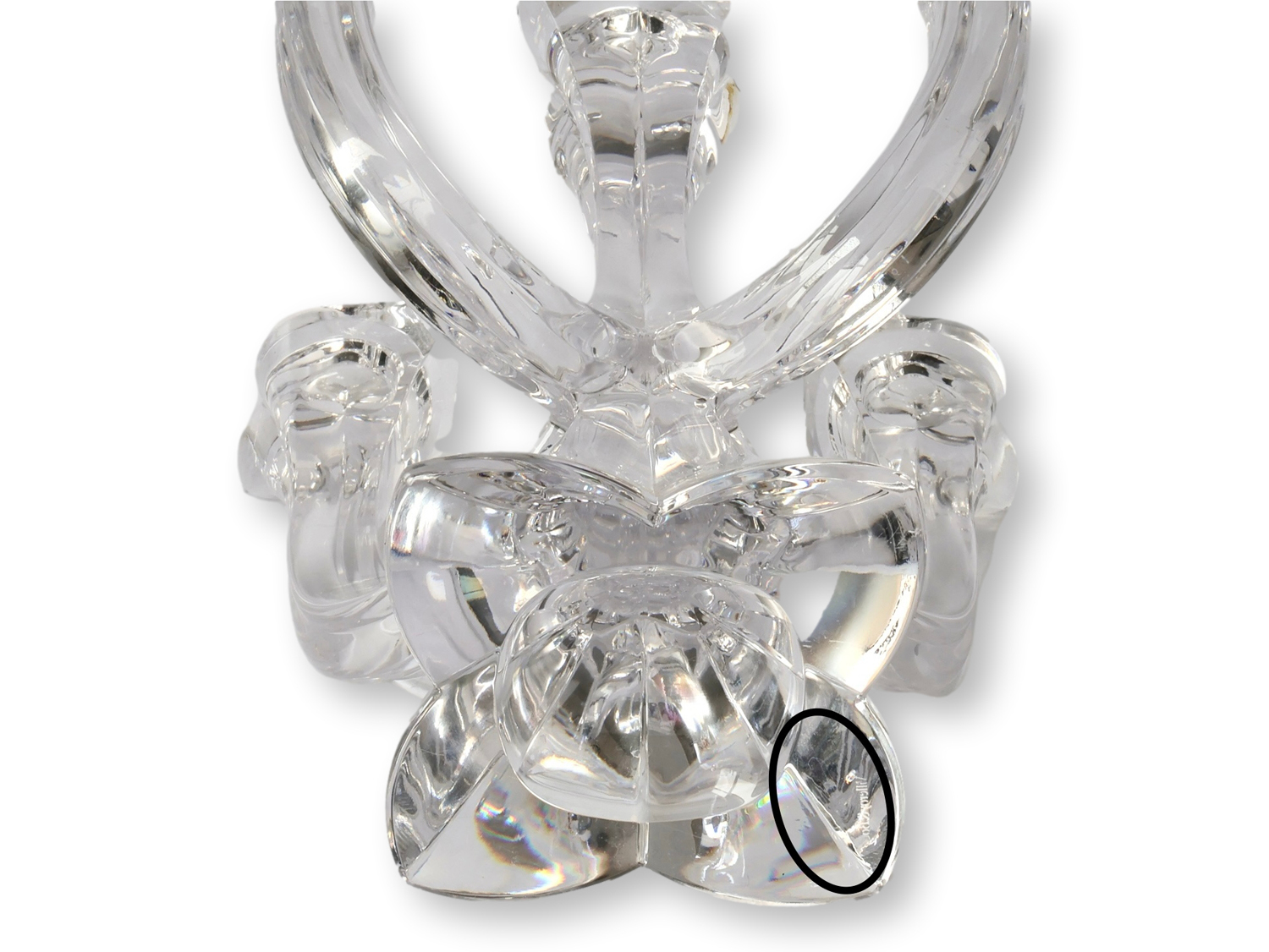 Villeroy & Boch Crystal Candleholder Set 2 Villeroy & Boch Crystal Candleholder Set