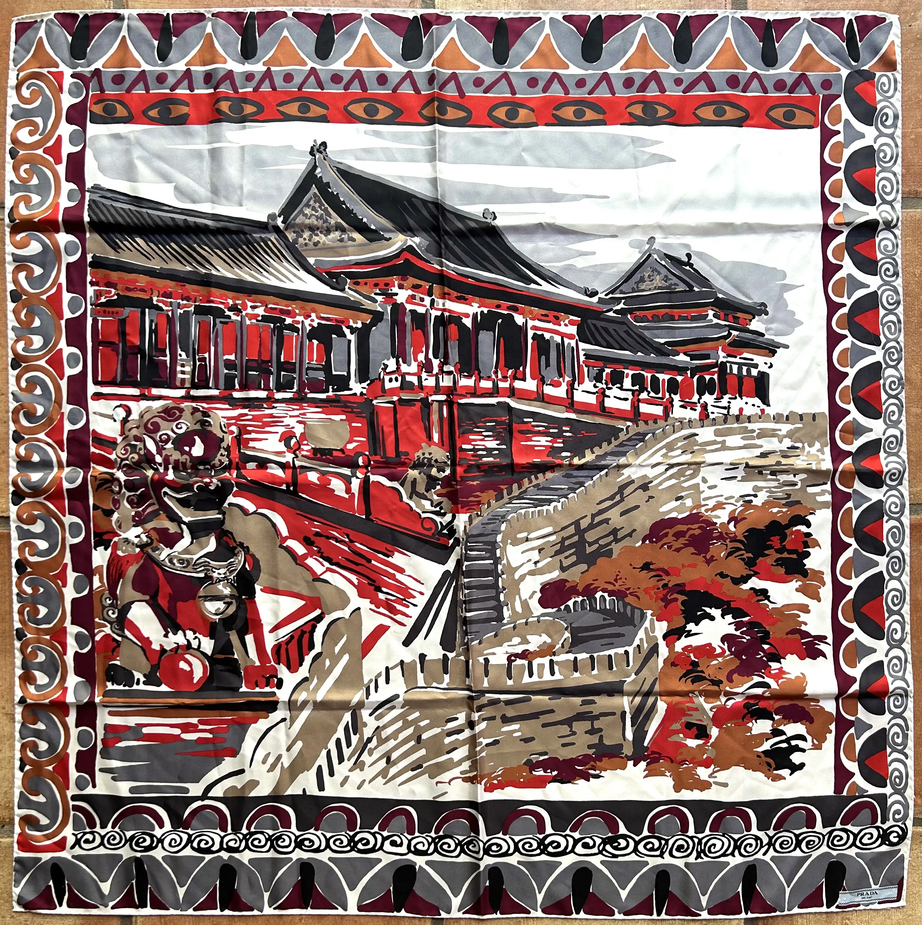 Prada Italian Silk Scarf