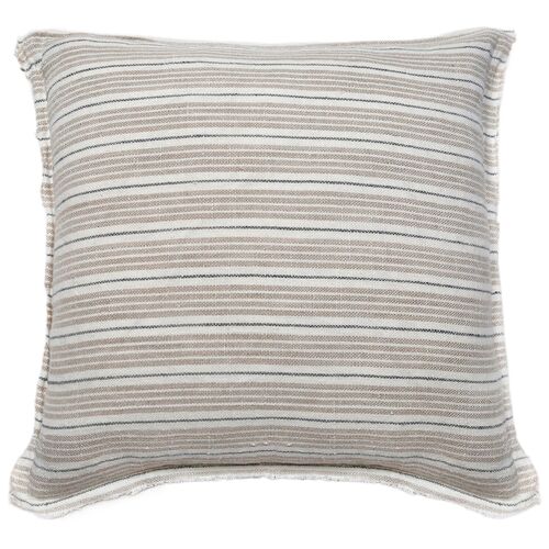 Newport 20x20 Pillow, Natural/Midnight Linen 1 Newport 20x20 Pillow, Natural/Midnight Linen