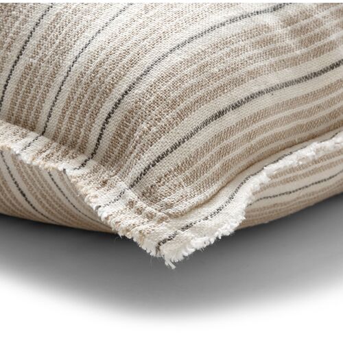 Newport 20x20 Pillow, Natural/Midnight Linen 5 Newport 20x20 Pillow, Natural/Midnight Linen
