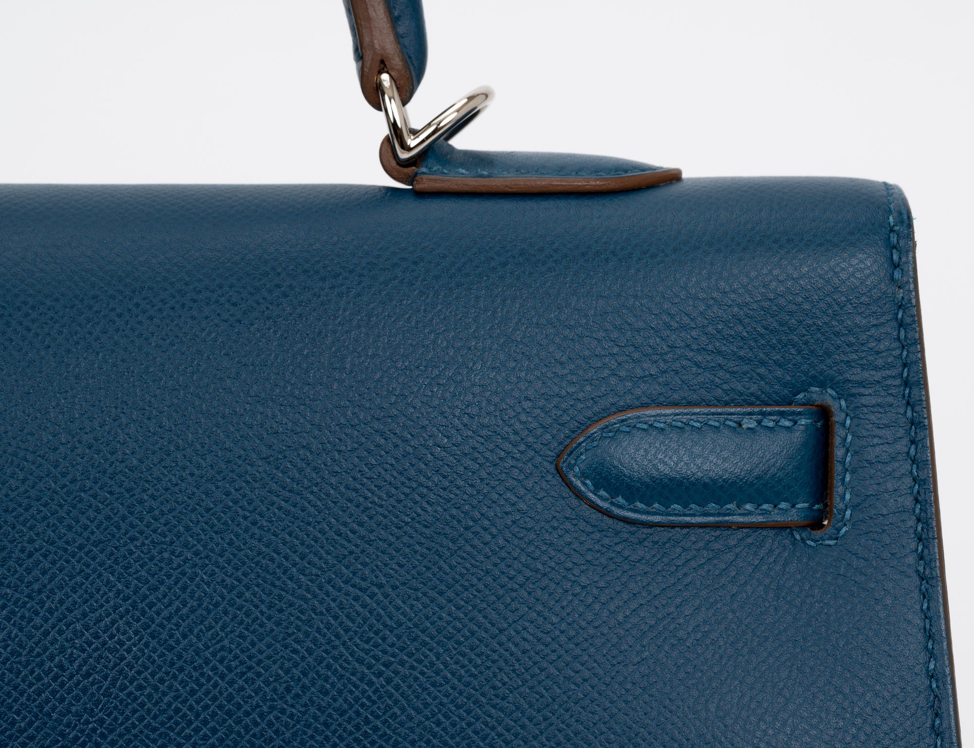 Herm¨¨s Kelly Sellier 35 Flag Blue White 11 Herm¨¨s Kelly Sellier 35 Flag Blue White