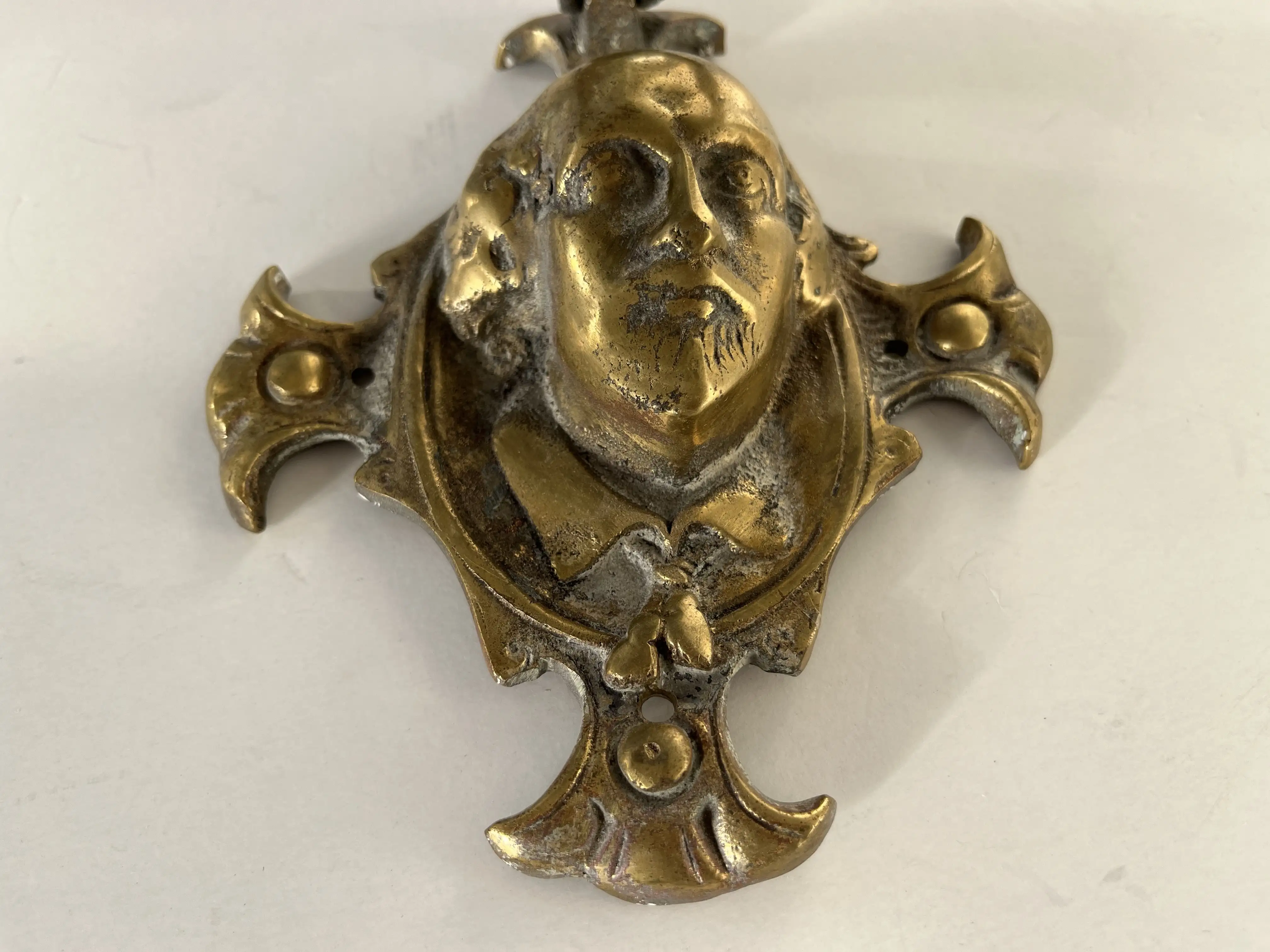 English Brass Shakespeare Door Knocker 4 English Brass Shakespeare Door Knocker