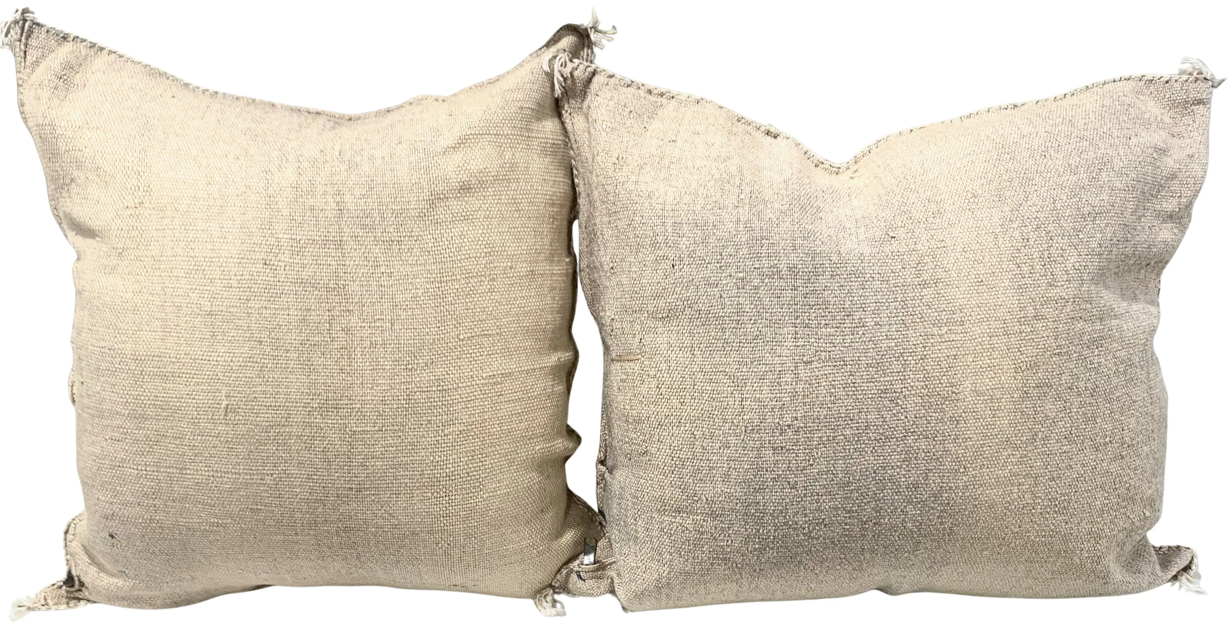 Moroccan Sabra Silk Pillows, Pair 4 Moroccan Sabra Silk Pillows, Pair