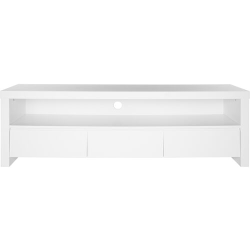 Rey Media Stand, White 2 Rey Media Stand, White