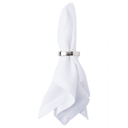 S/4 Puro Napkin Rings, Silver 2 S/4 Puro Napkin Rings, Silver