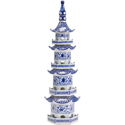 Blue Pagoda Ceramic Object 1 Blue Pagoda Ceramic Object