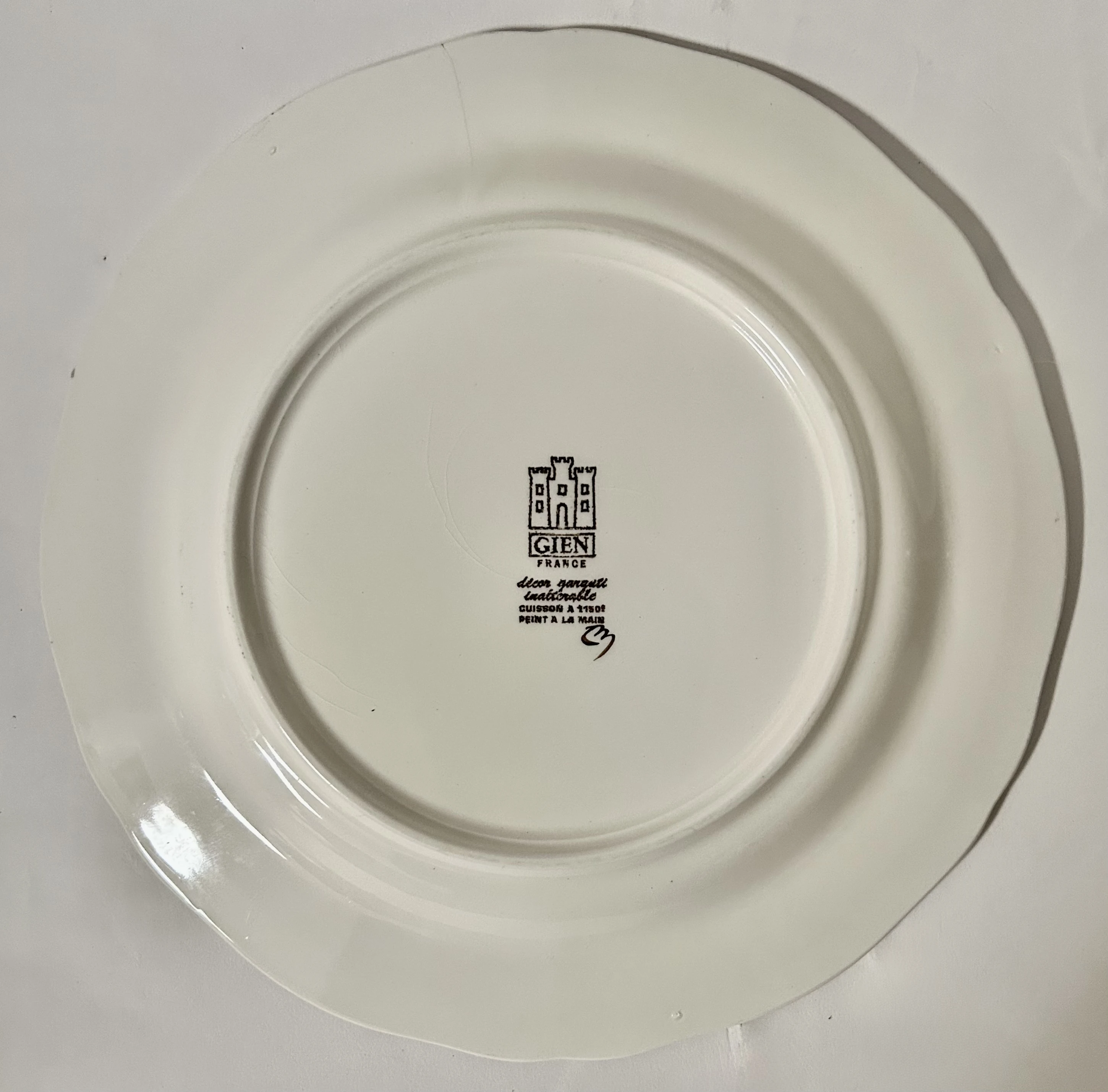Gien French Faience Quails Plate 2 Gien French Faience Quails Plate