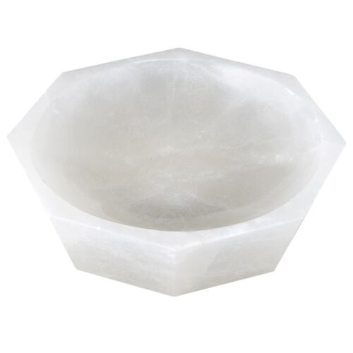 Waystone Alabaster Bowl, White 4 Waystone Alabaster Bowl, White