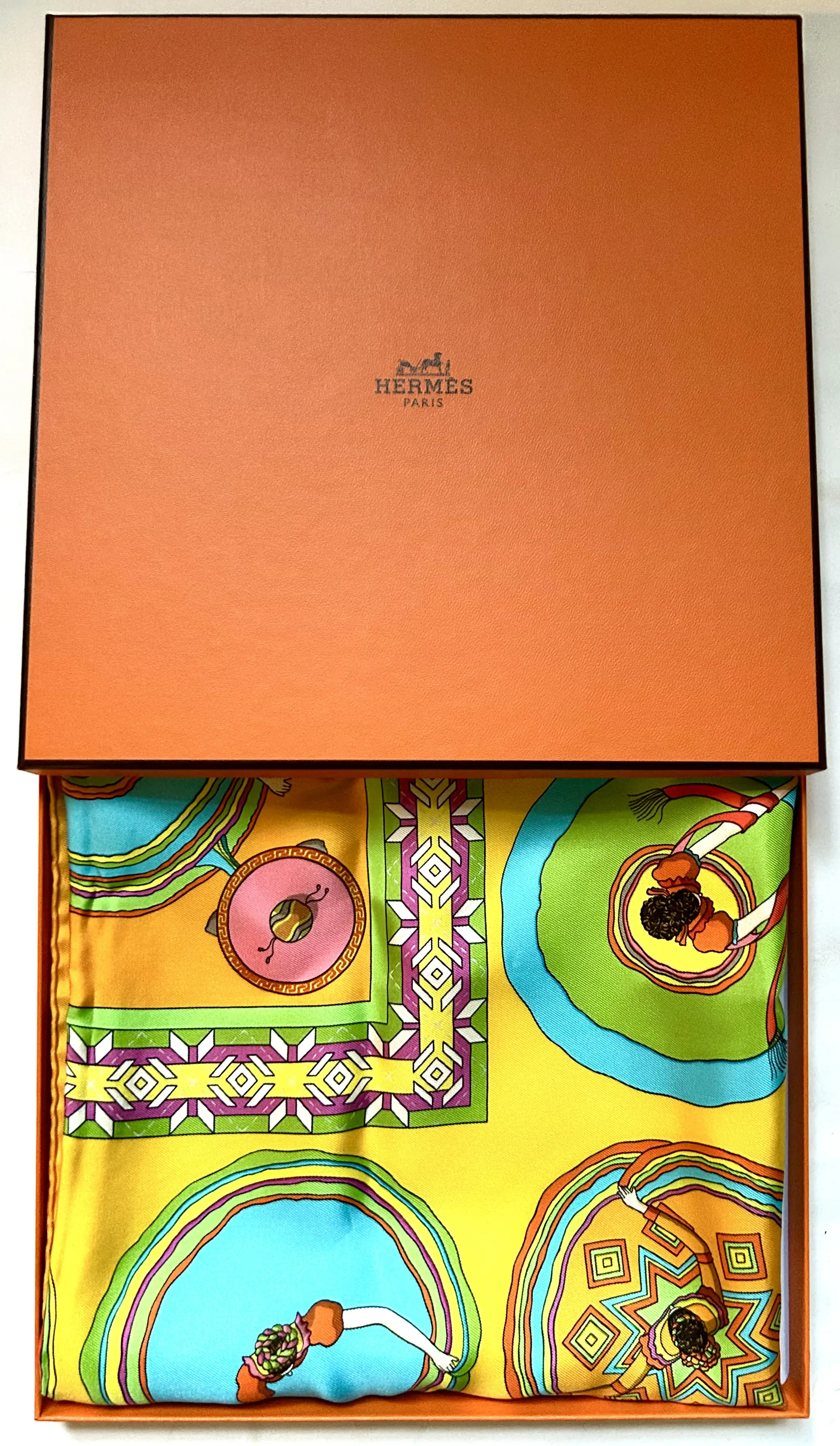 Hermes Tohu Bohu Scarf with Box 2 Hermes Tohu Bohu Scarf with Box