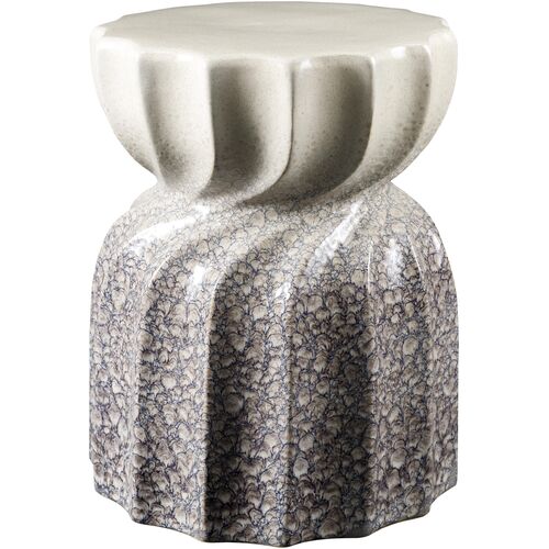 Sira 18" Speckled Ceramic Garden Stool 1 Sira 18" Speckled Ceramic Garden Stool