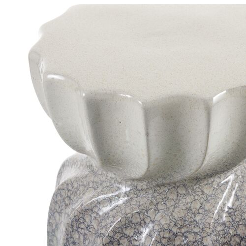 Sira 18" Speckled Ceramic Garden Stool 2 Sira 18" Speckled Ceramic Garden Stool