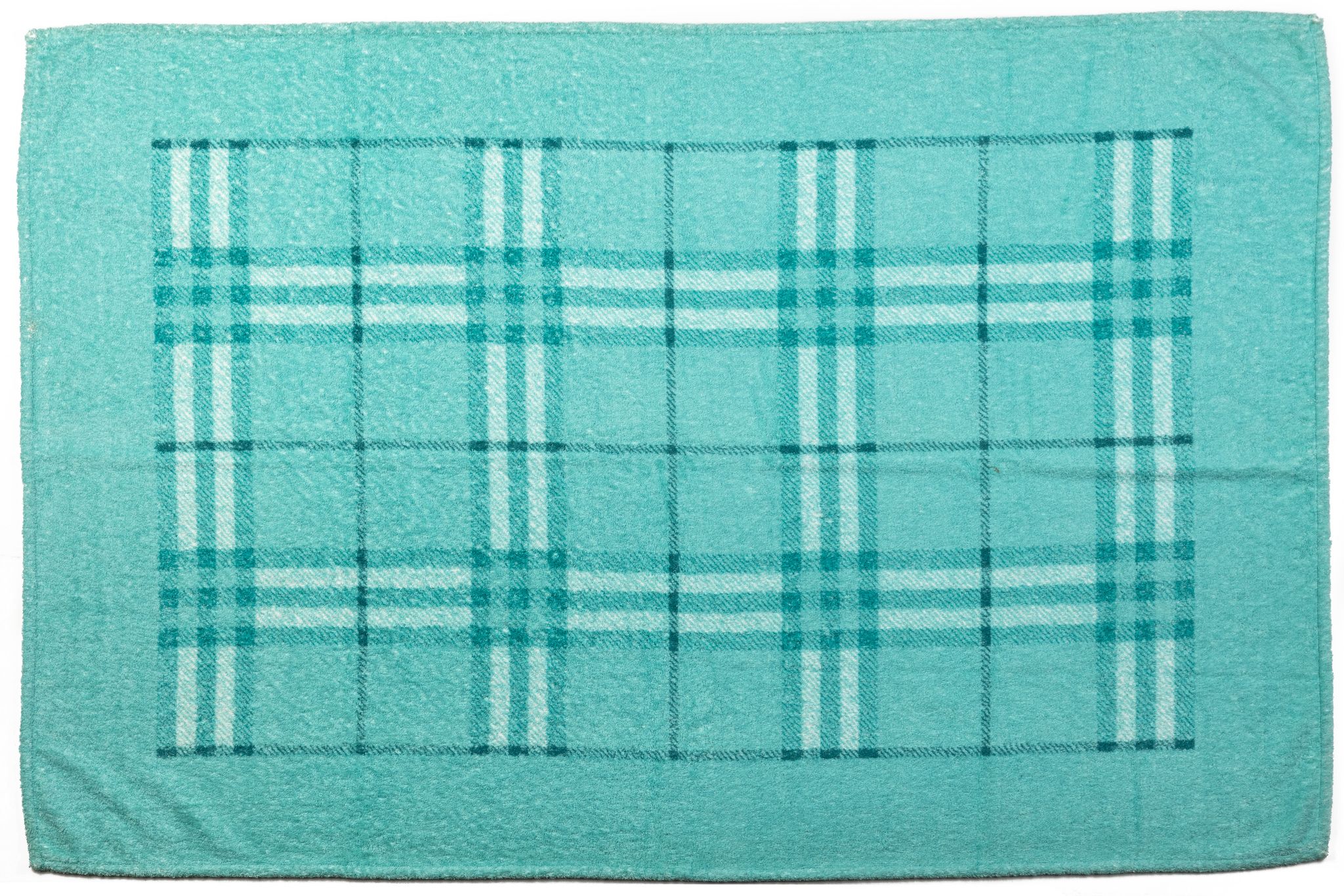 Burberry New Turquoise Cotton Towel 1 Burberry New Turquoise Cotton Towel