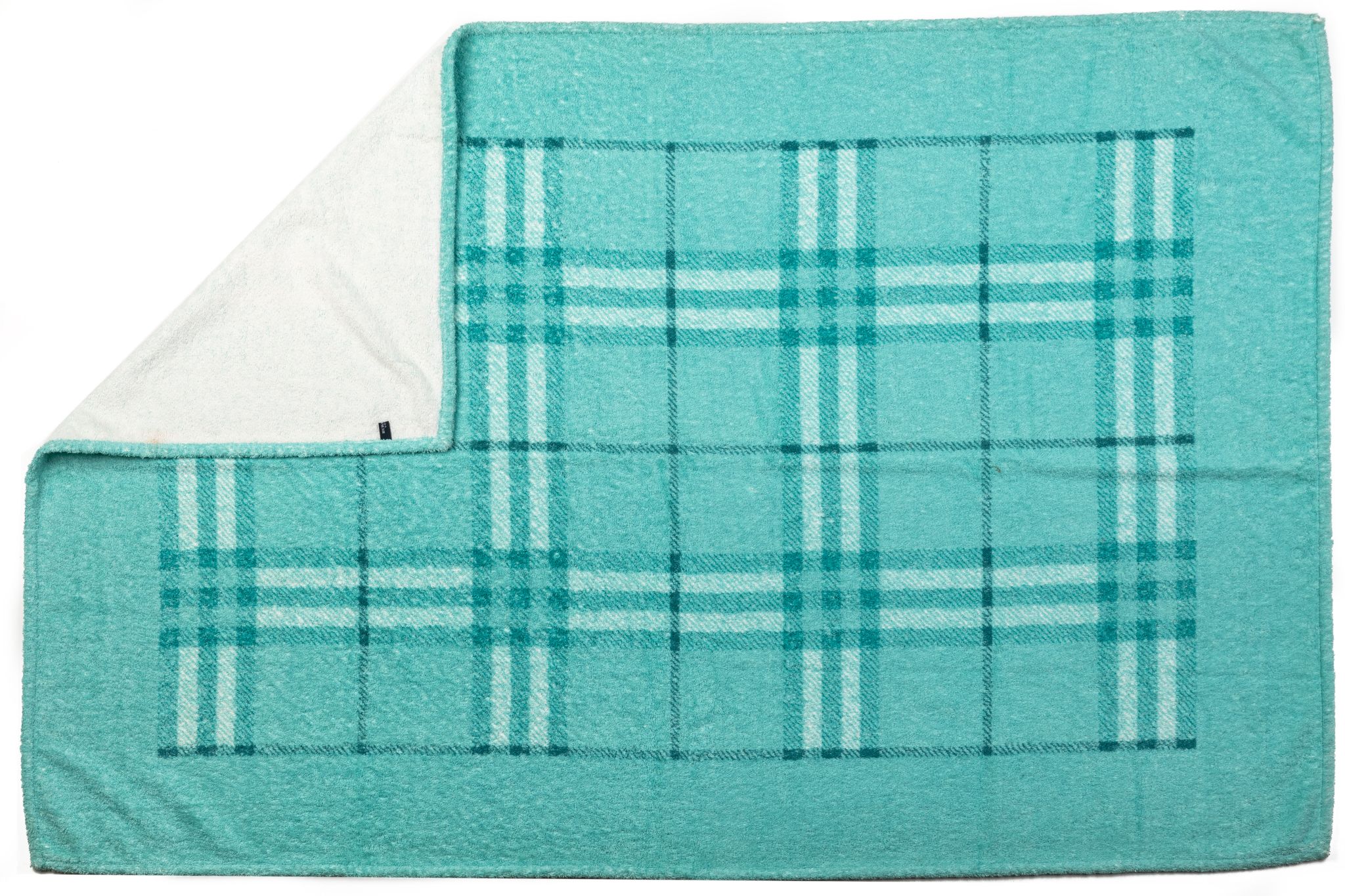 Burberry New Turquoise Cotton Towel 2 Burberry New Turquoise Cotton Towel