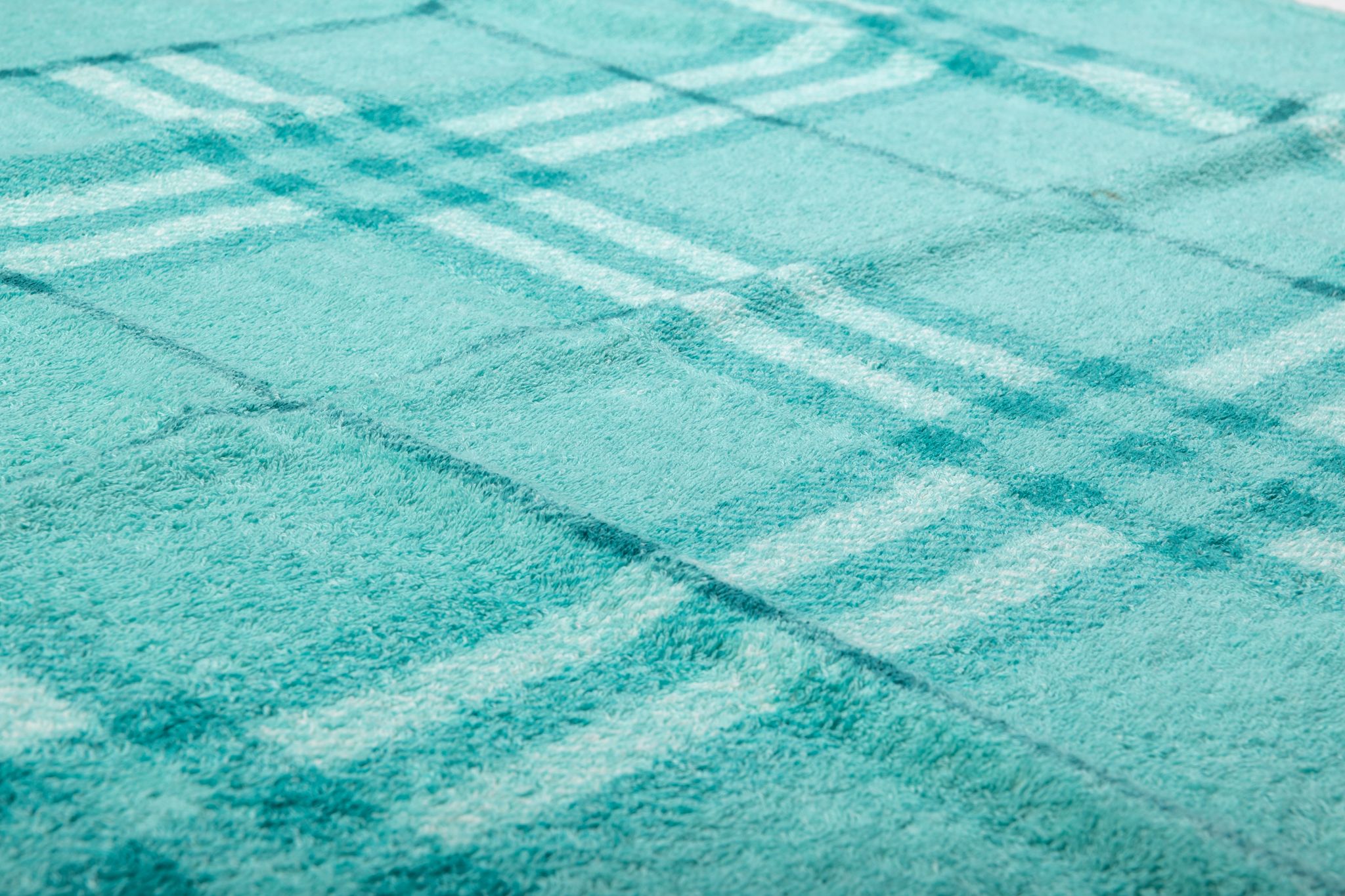 Burberry New Turquoise Cotton Towel 3 Burberry New Turquoise Cotton Towel