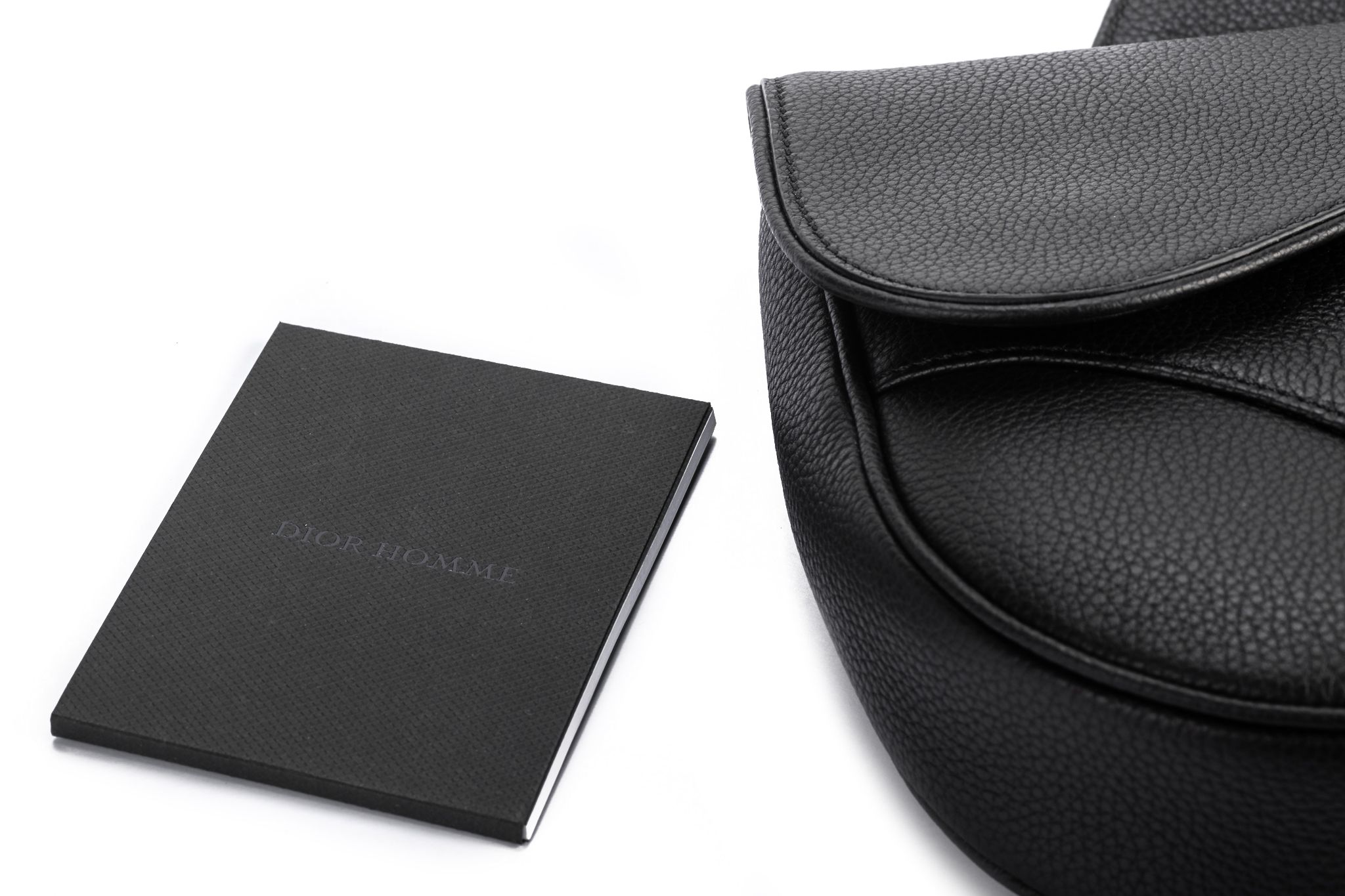 Dior New Black Calfskin Saddle Crossbody 10 Dior New Black Calfskin Saddle Crossbody