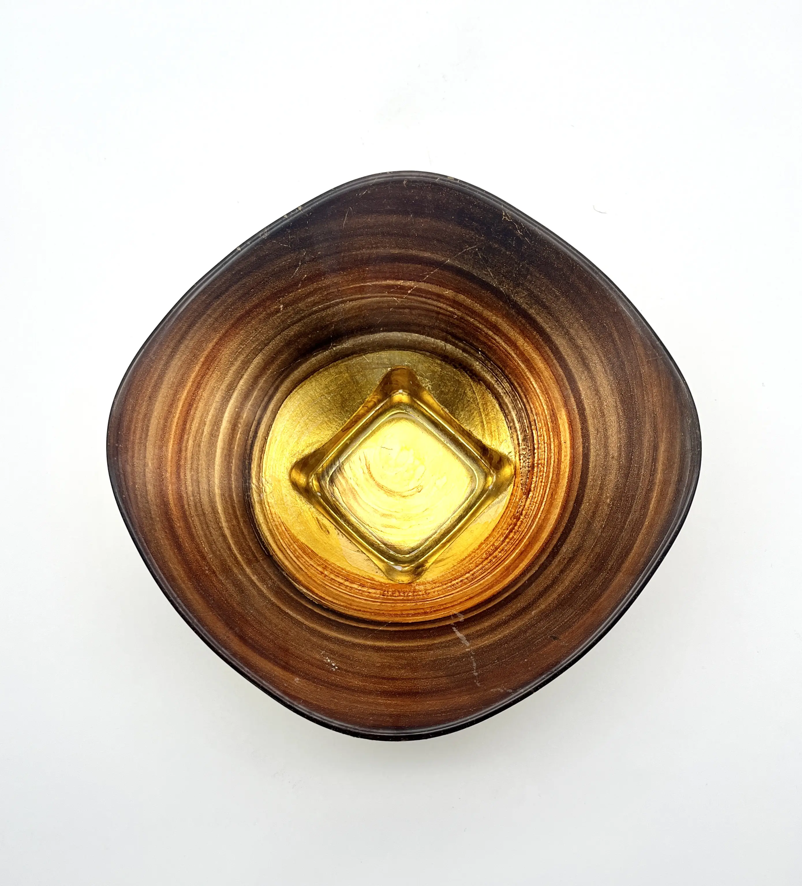 C. 1970s Decorative Gold Pedestal Bowl 3 C. 1970s Decorative Gold Pedestal Bowl