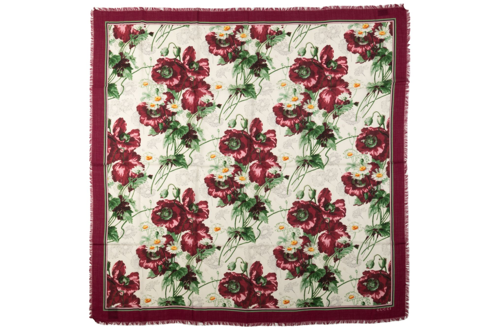 Gucci New Wool Flower Shawl