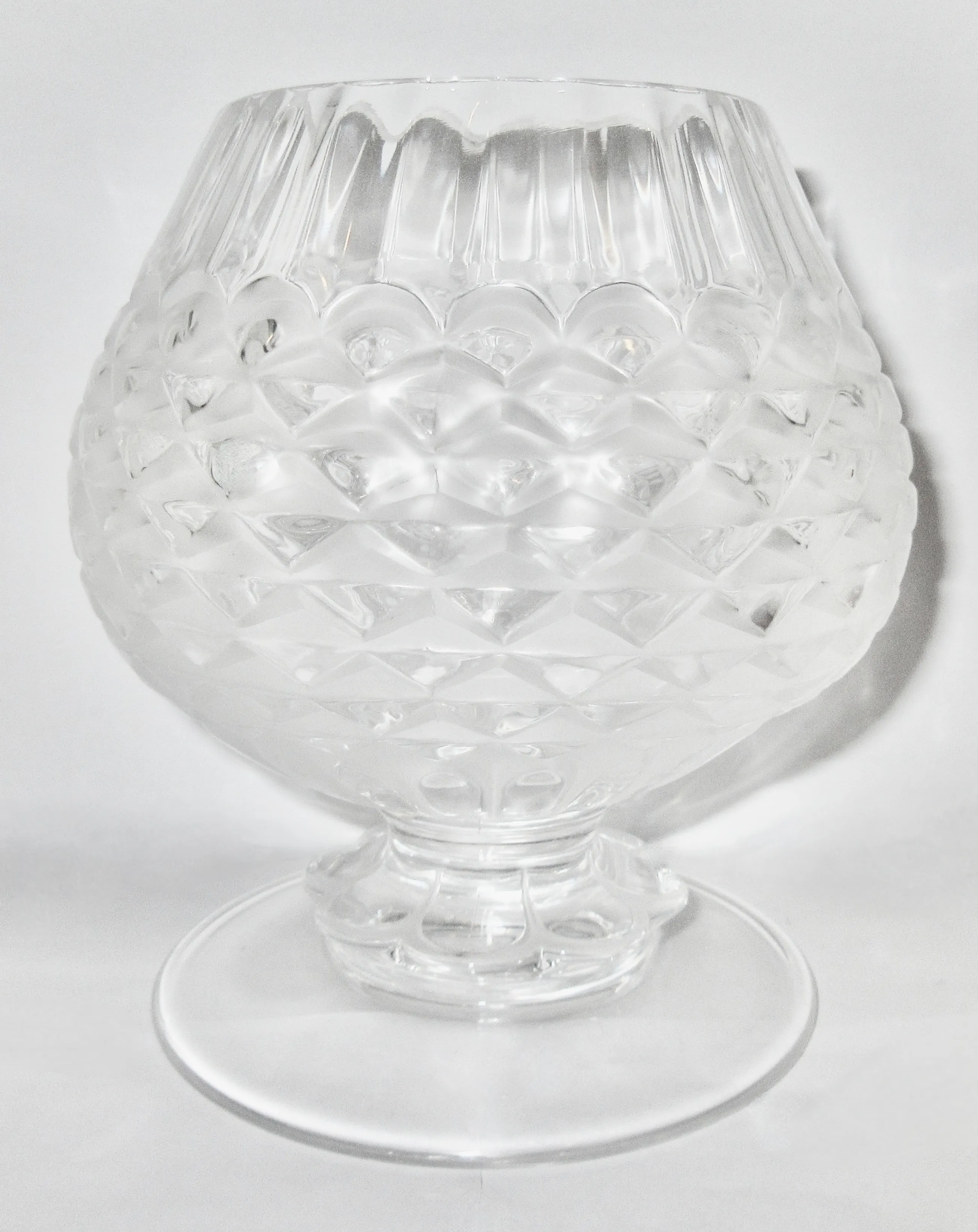 Lalique French Crystal Snifter Vase 2 Lalique French Crystal Snifter Vase