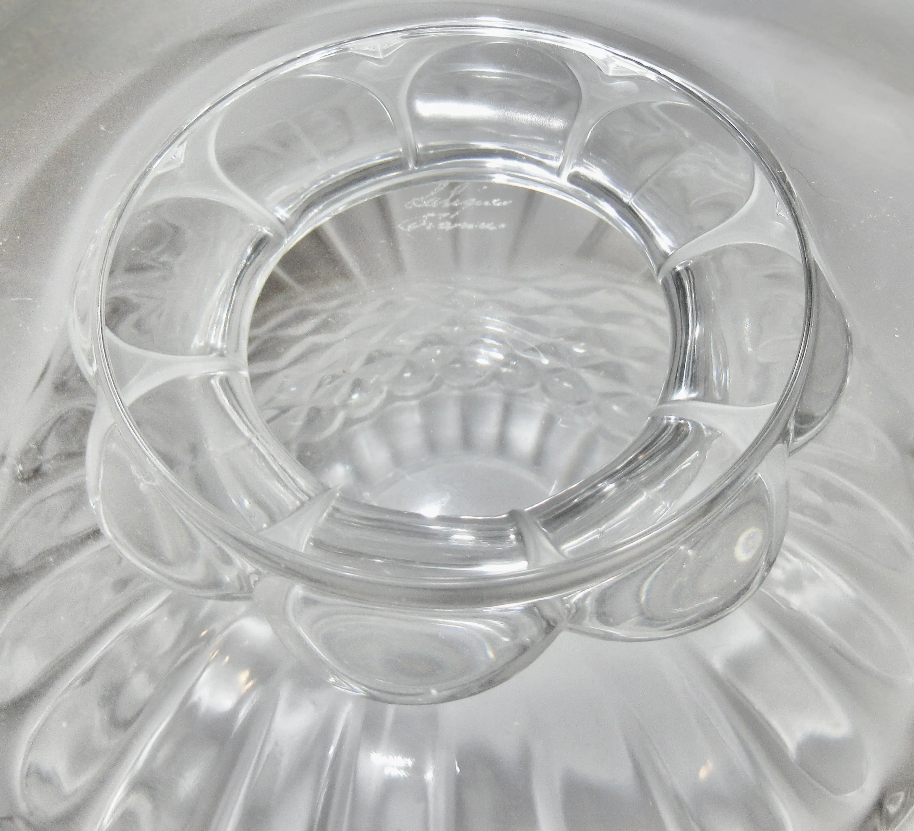 Lalique French Crystal Snifter Vase 7 Lalique French Crystal Snifter Vase
