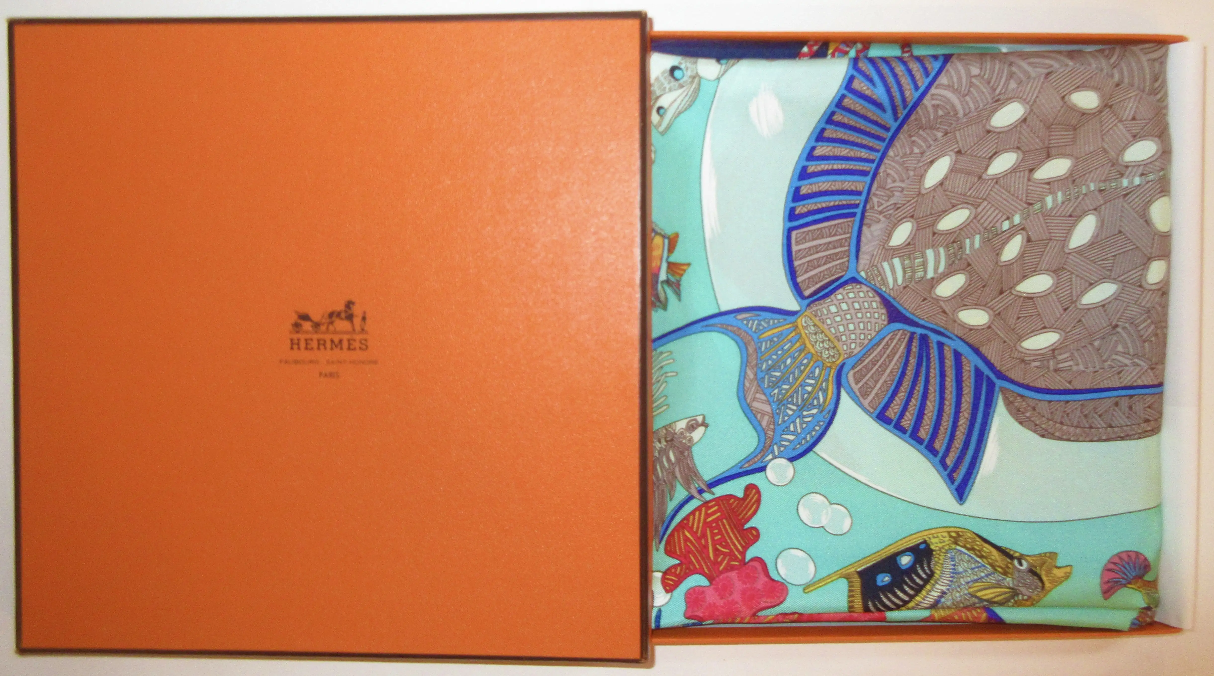 Hermes Grands Fonds Scarf in Box 13 Hermes Grands Fonds Scarf in Box