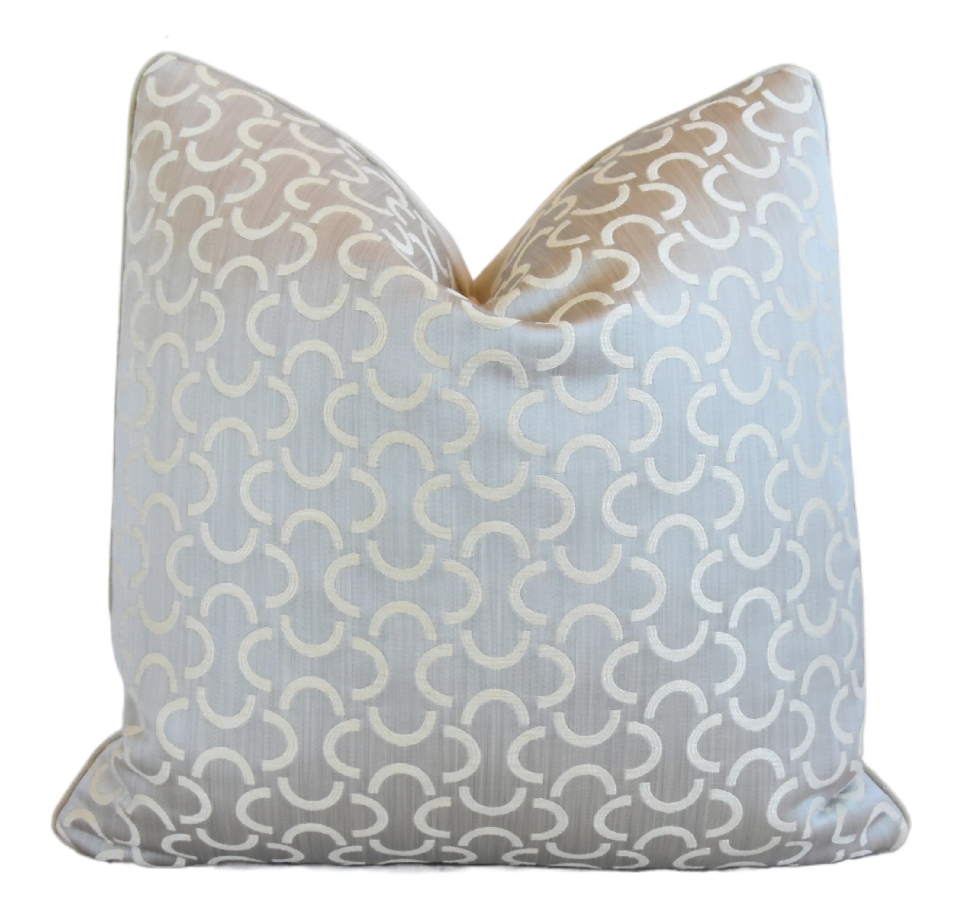 Geometric Modern Jacquard M????????lange Pillow 7 Geometric Modern Jacquard M????????lange Pillow