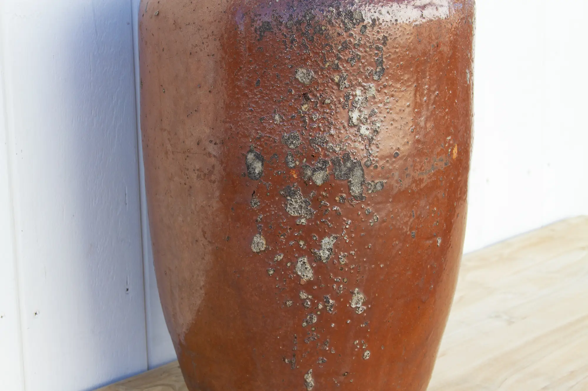 Large Glazed Terracotta Spanish Jug 5 Large Glazed Terracotta Spanish Jug