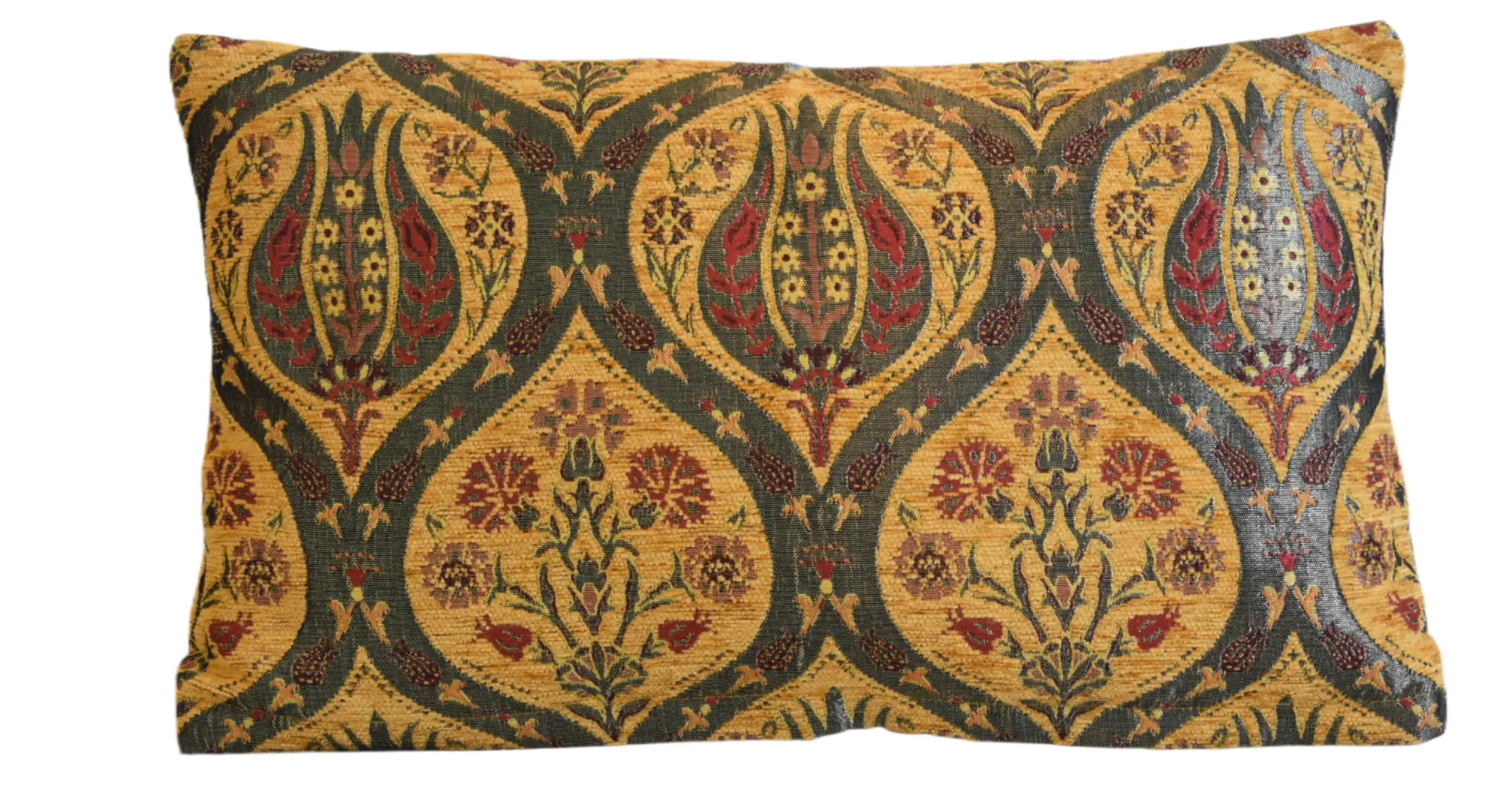 French Velvety Chenille Floral Pillow 3 French Velvety Chenille Floral Pillow