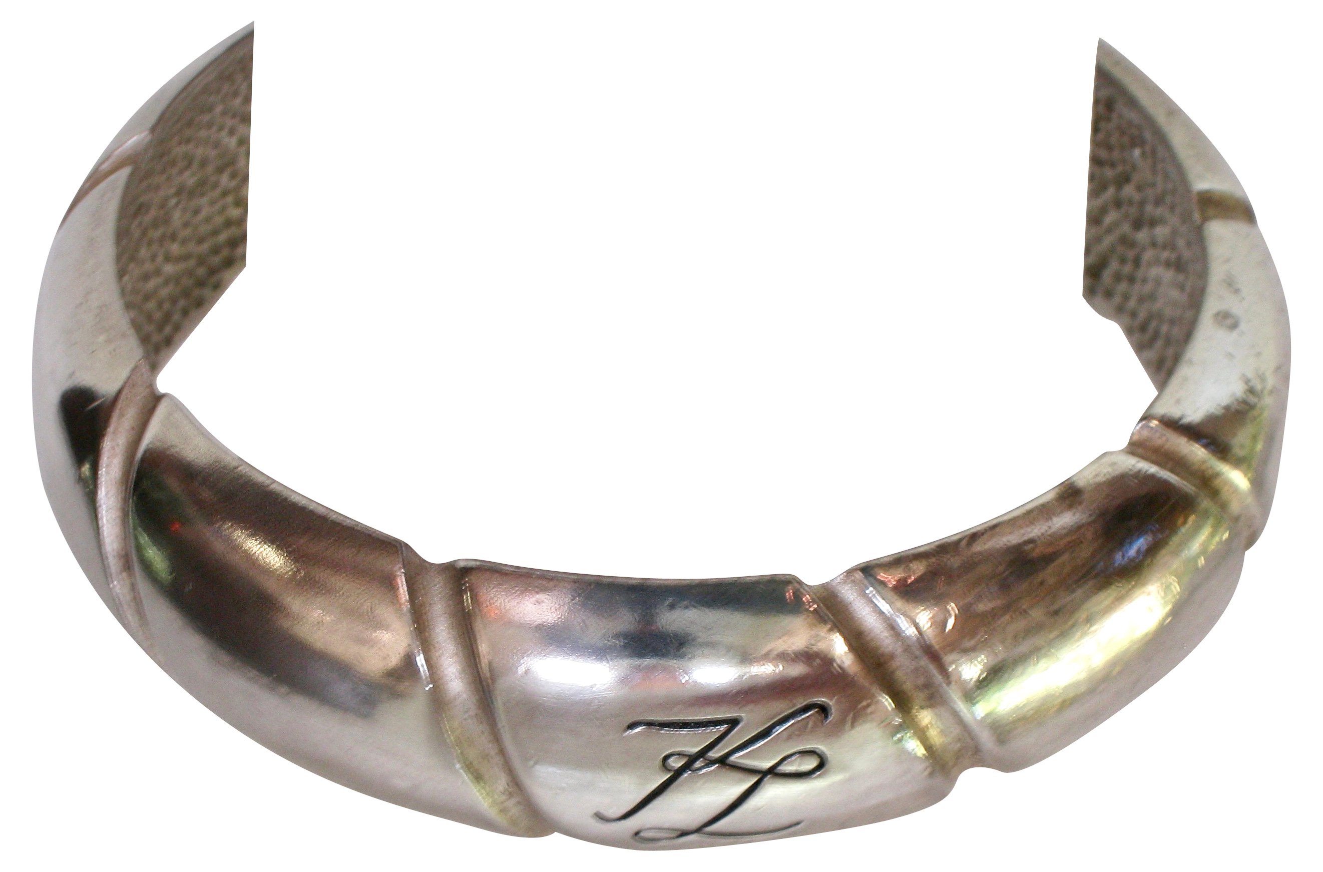 Karl Lagerfeld Carved Metal Bangle 1 Karl Lagerfeld Carved Metal Bangle