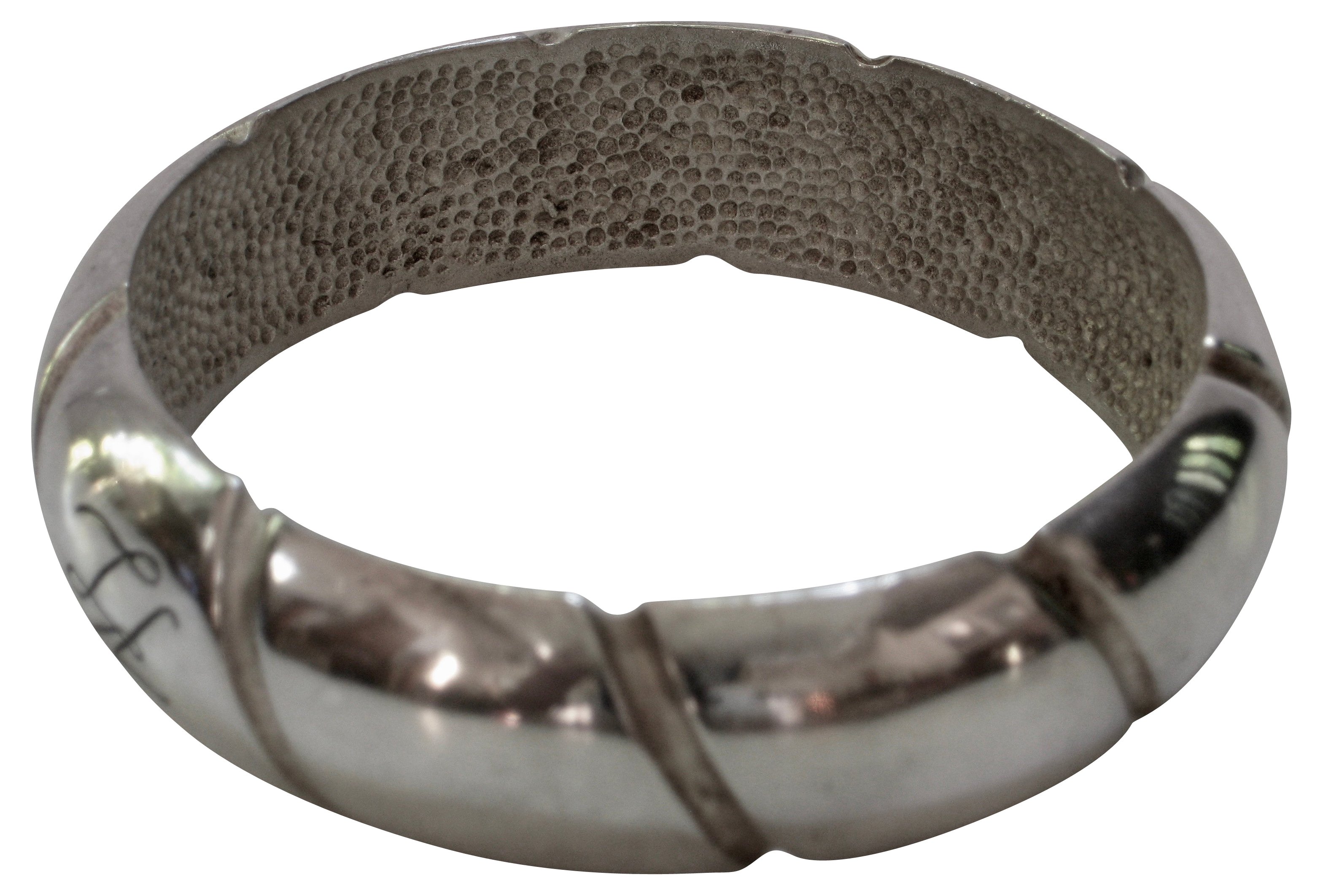 Karl Lagerfeld Carved Metal Bangle 2 Karl Lagerfeld Carved Metal Bangle