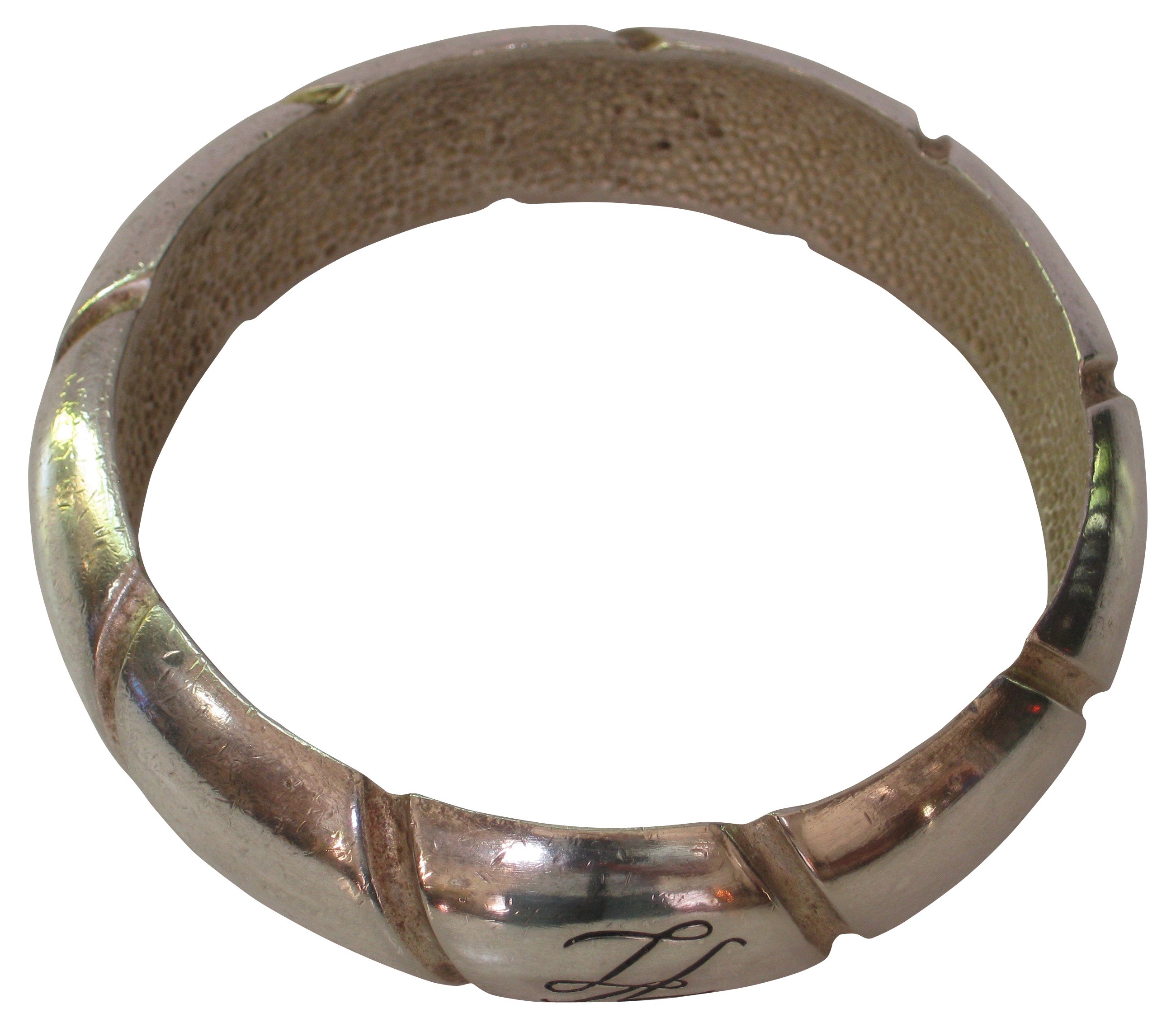 Karl Lagerfeld Carved Metal Bangle 4 Karl Lagerfeld Carved Metal Bangle