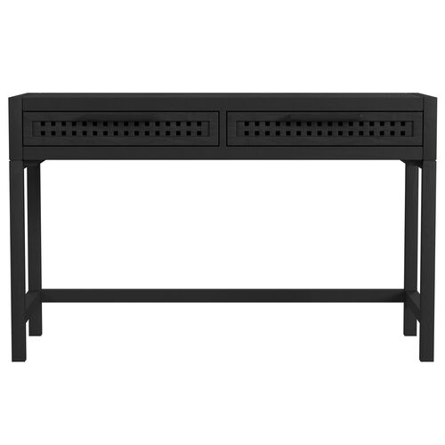 Lazuli 2-Drawer Desk, Black 3 Lazuli 2-Drawer Desk, Black
