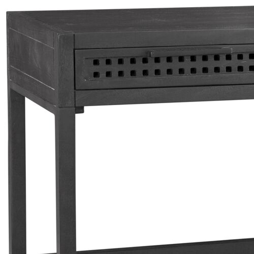 Lazuli 2-Drawer Desk, Black 4 Lazuli 2-Drawer Desk, Black