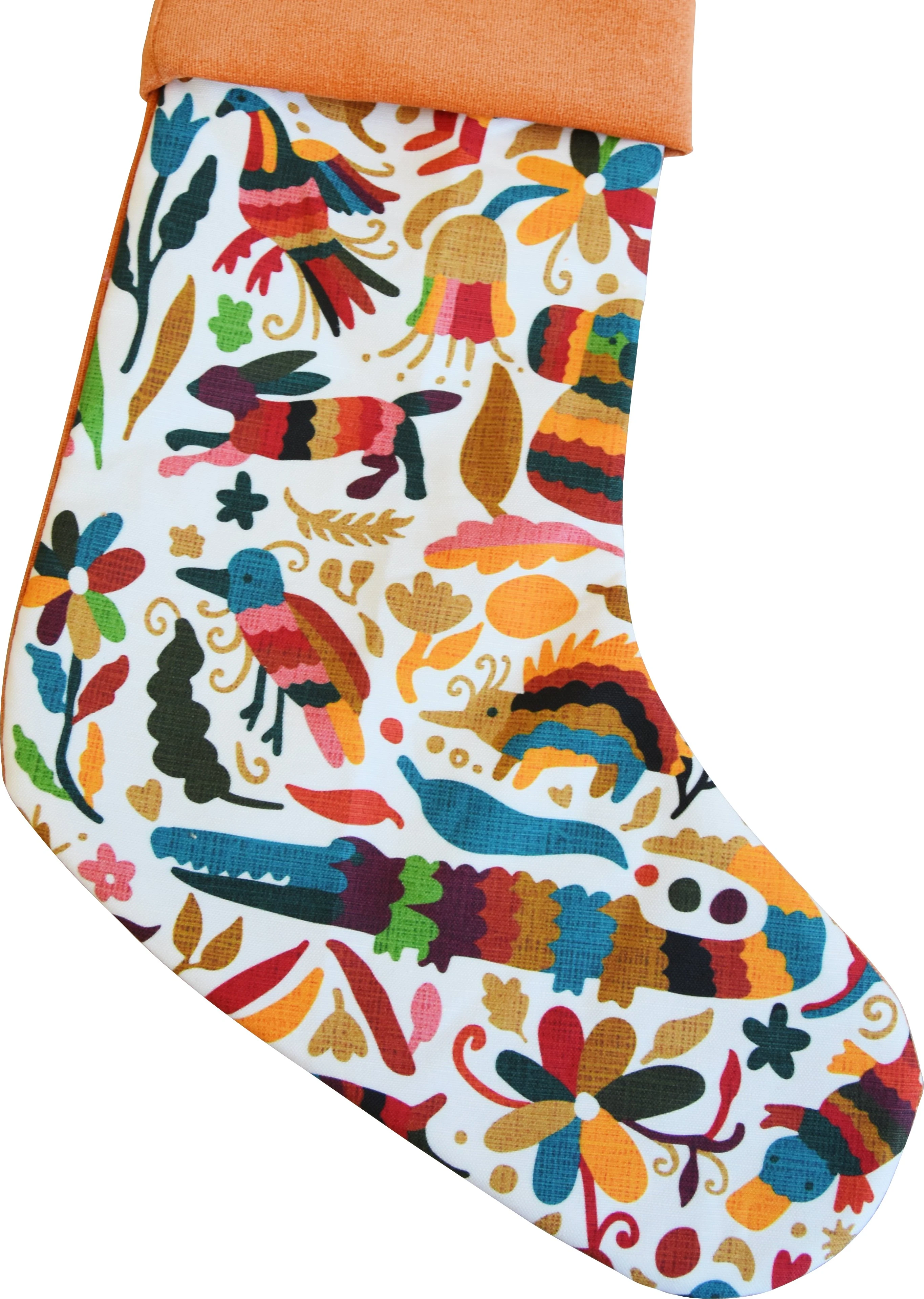 Otomi Animal Christmas Stocking