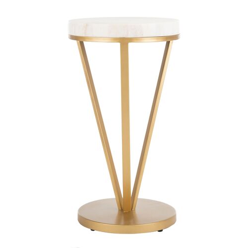 Jade Side Table, White 2 Jade Side Table, White