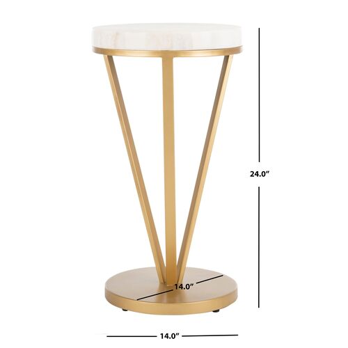 Jade Side Table, White 6 Jade Side Table, White