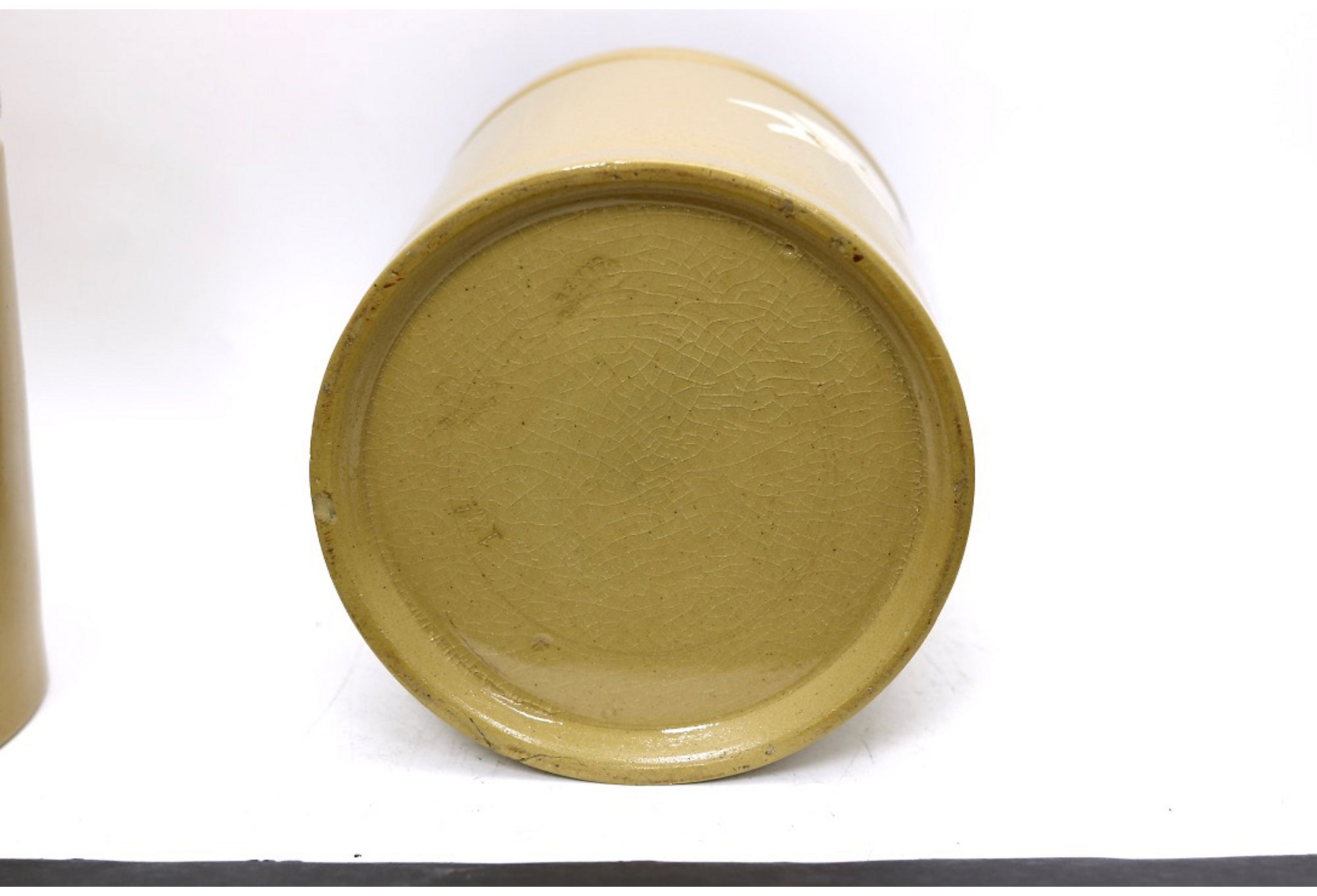 19th-C. Stoneware Kitchen Canisters, S/3 3 19th-C. Stoneware Kitchen Canisters, S/3